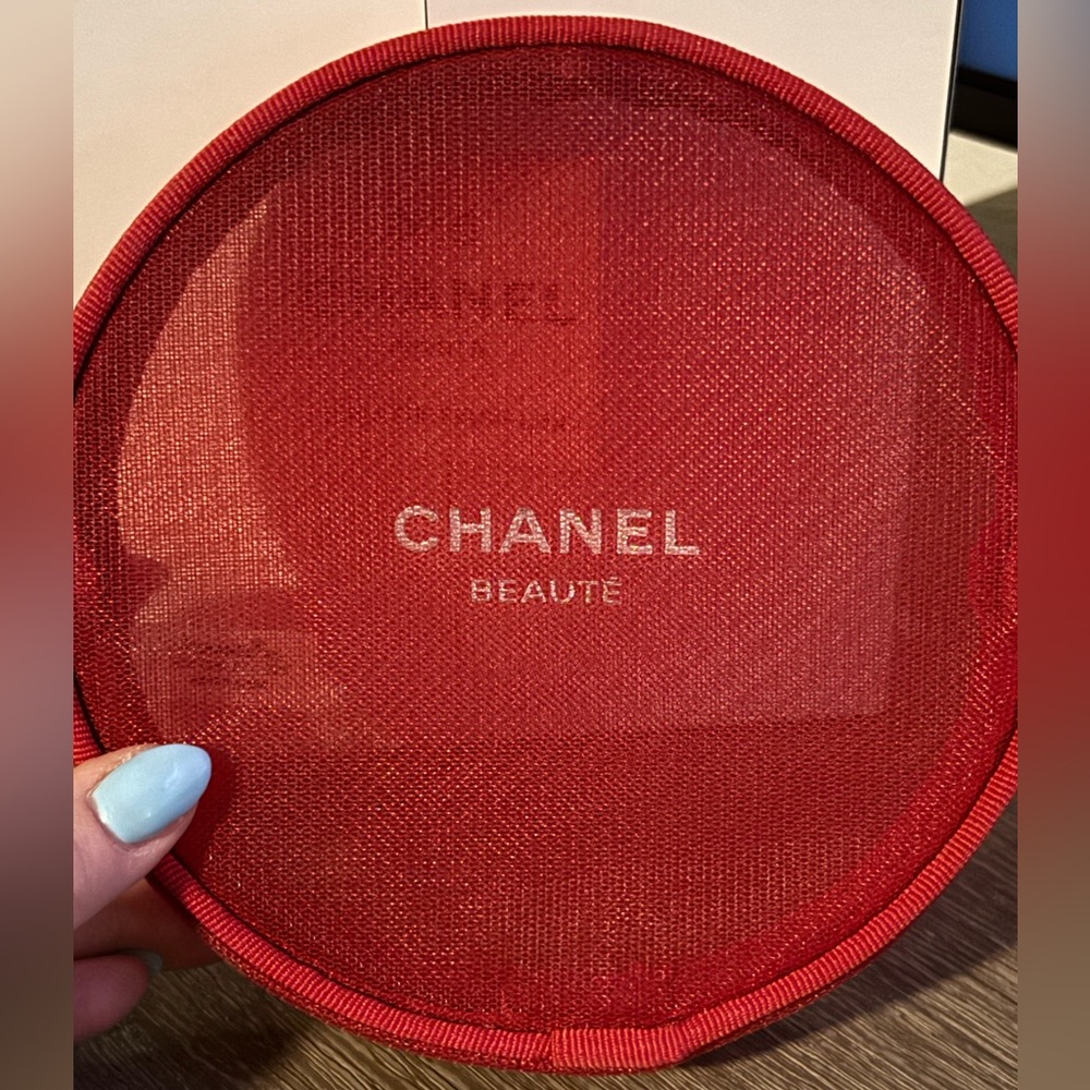 CHANEL beauty Red Cosmetic Bag